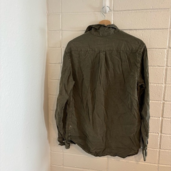 NN07 Levon Tencel Shirt Dark Army - Picture 6 of 8